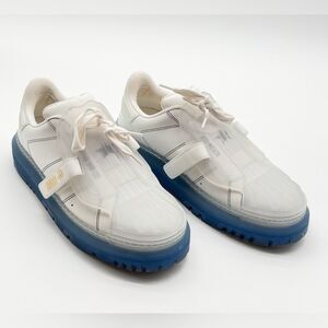 Christian Dior Dior-ID Clear Rubber Platform Sneakers White & Deep Blue EU 40.5